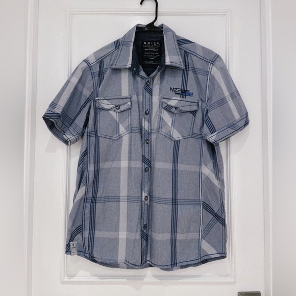 ๐ดSOLD๐ด Clearance ๐ฏ NOIZE * Men Plaid Shirt - Picture 2 of 6